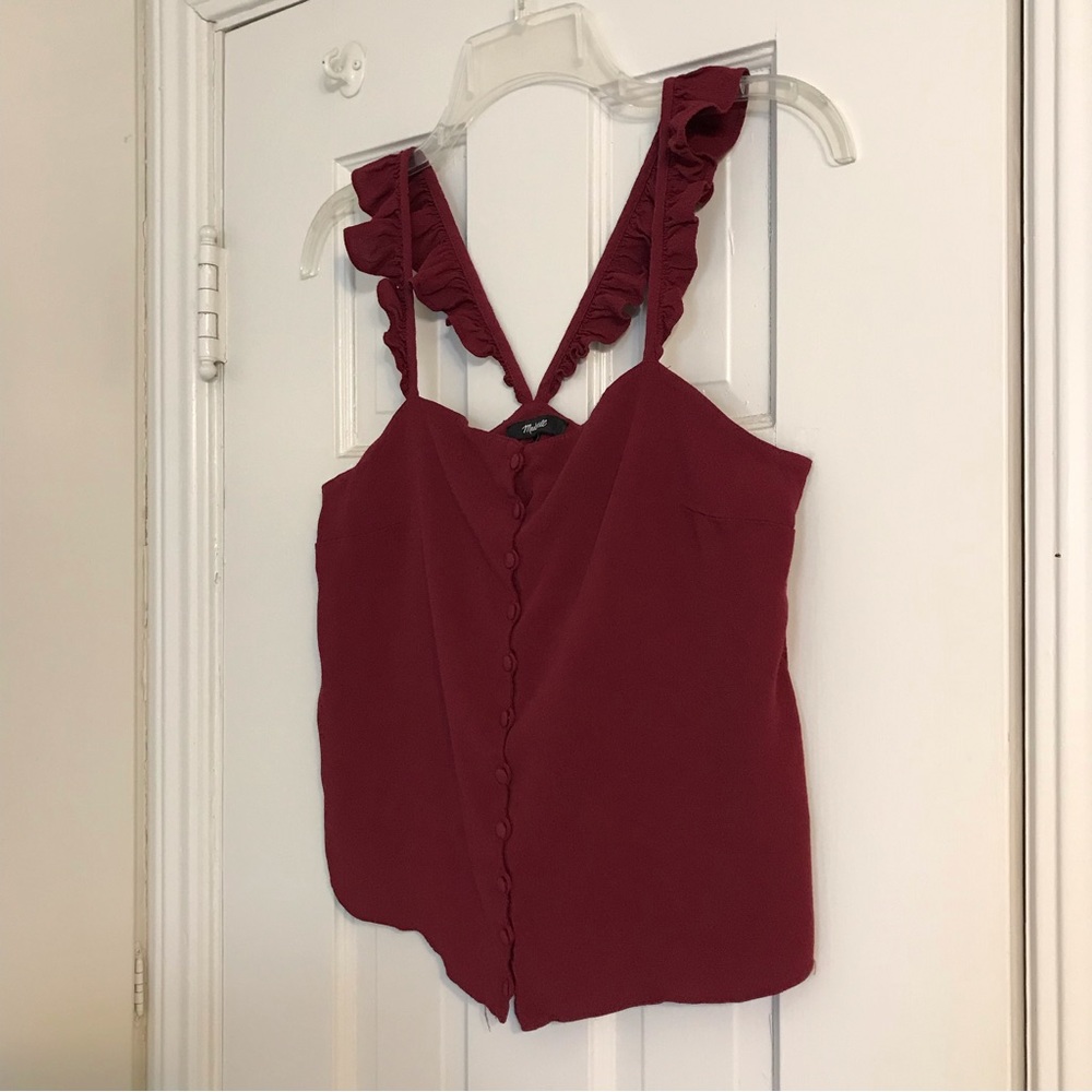 Madewell Ruffle-Strap Cami Top - Picture 6 of 7